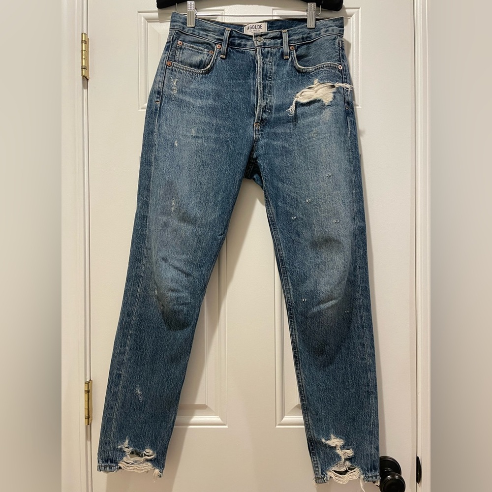 Agolde Distressed “Jamie” Jeans